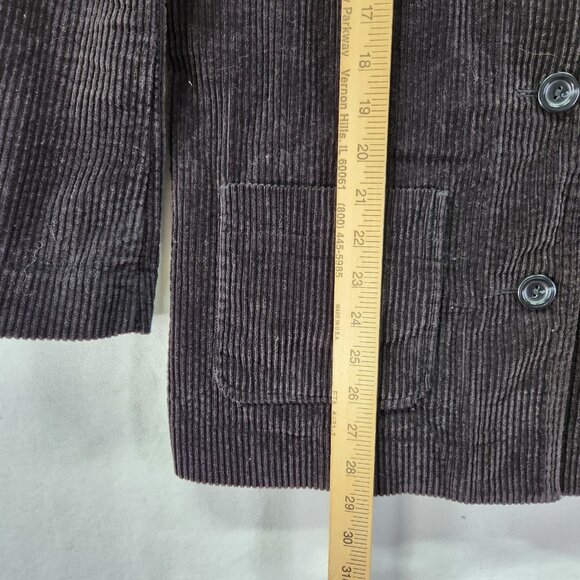 J Jill Corduroy Jacket Women's Oversized XS Button Front With Pockets - Picture 7 of 10